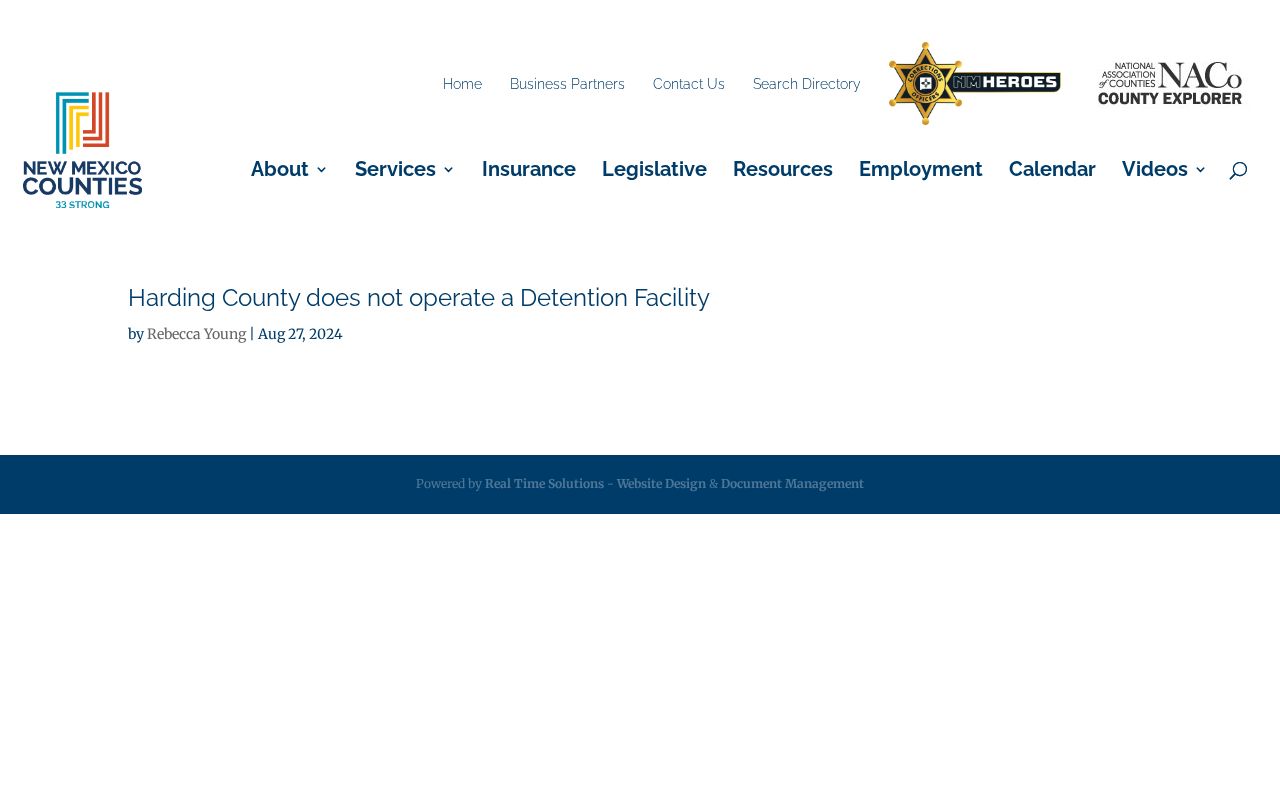 Official proof that Harding County release records do not come from a county jail